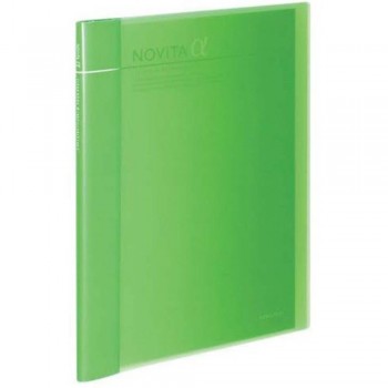 Kokuyo Novita Alpha Expandable Clear Book Light Green