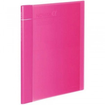 Kokuyo Novita Alpha Expandable Clear Book Pink
