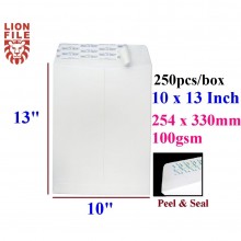 10-inch x 13-inch White Peel & Seal Envelope - 100gsm - 50pcs