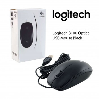 Logitech B100 Optical USB Mouse Black