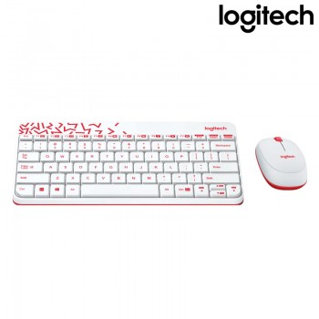 Logitech MK240 Nano Wireless Keyboard and Mouse Combo - White