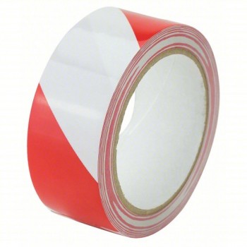 Floor Marking Tape 1.25m x 27m - Red/White (Warning/Hazard)