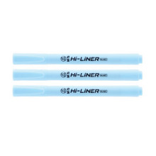 M&G AHMU9775 Hi-Liner Chisel Tip Highlighter - Pastel Blue