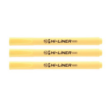 M&G AHMU9775 Hi-Liner Chisel Tip Highlighter - Pastel Yellow