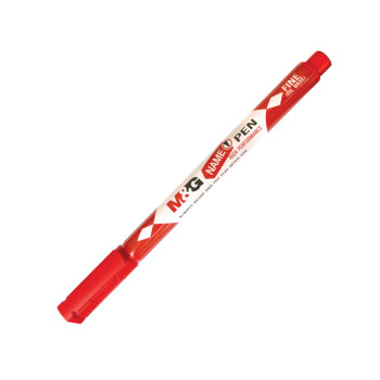 M&G Name Pen Oil Based Mini Marker (Fine) - Red