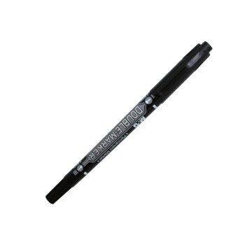 M&G Double Marker 2in1 Permanent Marker 0.8mm&2.8mm - Black