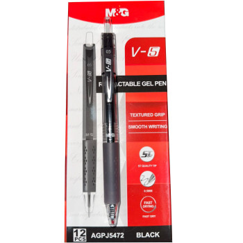 M&G V5 Gel Pen 0.5mm - Black