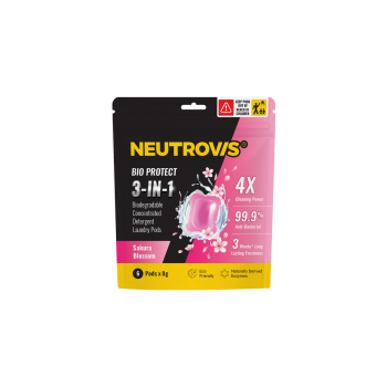 Neutrovis 3-IN-1 Biodegradable Concentrated Detergent Laundry Pods (8g x 6 Pods) - Sakura Blossom