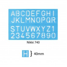 Nikki Alphabet Stencil Ruler - Big