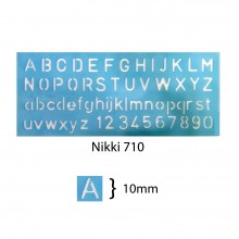 Nikki Alphabet Stencil Ruler - Small