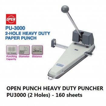 OPEN Puncher PU-3000 2 Hole (1~160 sheets)