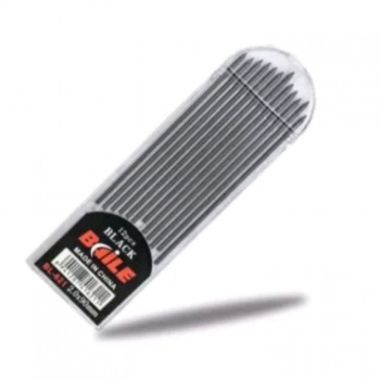 2.0mm Mechanical Pencil 2B with Sharpener (12pcs Refill Lead) - Black