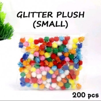 Pom Pom Glitter Plush Ball - Small