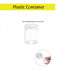 Plastic Transparent Round Container - Medium Size (3 /pack)