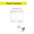 Plastic Transparent Round Container - Big Size (3 /pack)
