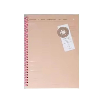 Depai A5-2880-26 Each Light A5 Wire-O Note Book 80pages - Pink