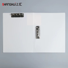 Pastel Color A4 PVC Double Clip Lever Clamp File (No.6328) - White