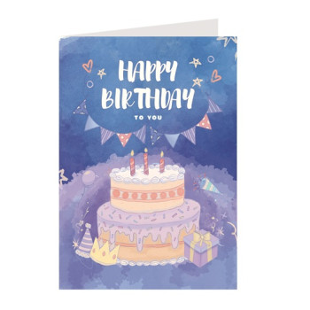 Greeting Card A6size (with pink envelope x1pcs) - Birthday Design 2