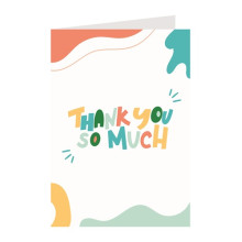 Greeting Card A6size (with pink envelope x1pcs) - Thank You Design 2