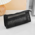 Simple Life Double Layer Large Capacity Mesh Pencil Bag - Black