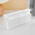 Simple Life Double Layer Large Capacity Mesh Pencil Bag - White