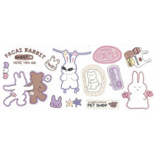 Cute Cartoon Uniqstyle PVC Waterproof Sticker DIY Decorative - 10pcs 