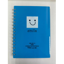 Wen Zhang 28825-78 Colorful Smile A5 Wire-O Note Book 80pages - Blue