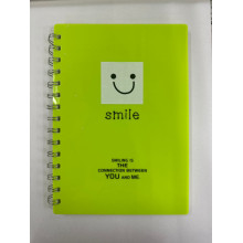 Wen Zhang 28825-78 Colorful Smile A5 Wire-O Note Book 80pages - Green