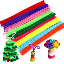 Fluffly Chenille Stems Mix Color 30cm (100pcs+-/pkt)