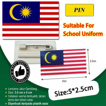 Lencana Jalur Gemilang with Pin 2.5cm x 5cm