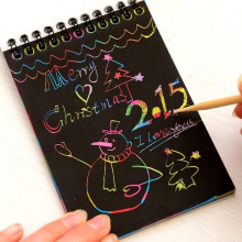 Rainbow Scratch Art Wire-O Book A5 Size 10pages