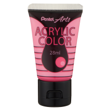 Pentel Acrylic Colour 28ml Fluorescent Pink (T83)