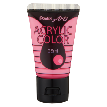 Pentel Acrylic Colour 28ml Fluorescent Pink (T83)