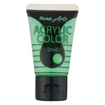 Pentel Acrylic Colour 28ml Fluorescent Green (T84)