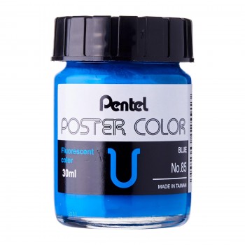 Pentel Poster Color U Fluo. Blue 30ml (No.85)