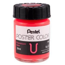 Pentel Poster Color U Fluo. Pink 30ml (No.83)