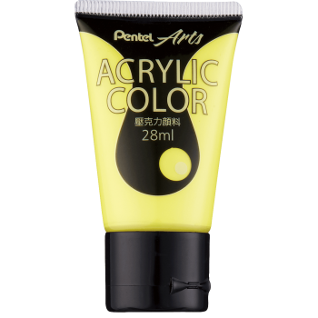 Pentel Acrylic Colour 28ml Lemon Yellow (T1)