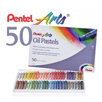 Pentel PHN-50AS Arts Oil Pastels (49 Colors/box)