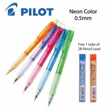Pilot H-185N Super Grip Neon mechanical pencil with Lead 0.5mm (Random Color)