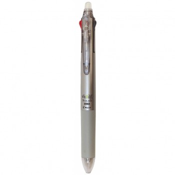 Pilot Frixion Ball 3 color Multi Pen 0.5mm Dark Silver Barrel (Slim)