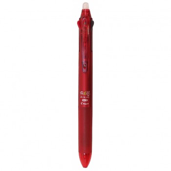 Pilot Frixion Ball 3 color Multi Pen 0.5mm Red Barrel (Slim)