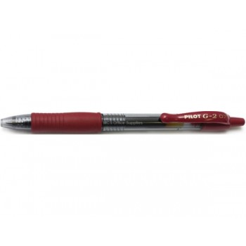 Pilot G2 Gel Ink Pen 0.7mm Dark Red