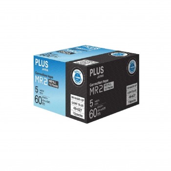 Plus MR2 Correction Tape Refill 5mmx6m - Light Blue (10pcs/box)