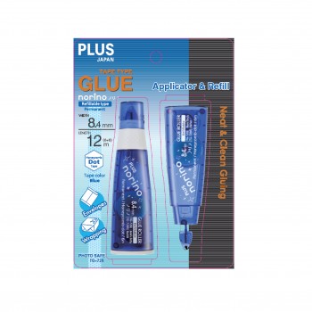 Plus Norino TG-728 Glue Tape with Refill 8.4mmx6m - Blue
