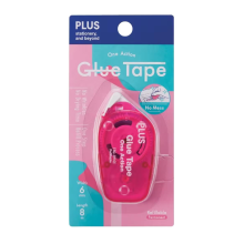 Plus TG-1910 Refillable Glue Tape One Action 6mm x 8m - Pink
