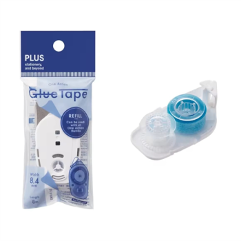 Plus TG-1920R Glue Tape One Action Refill 8.4mm x 8m