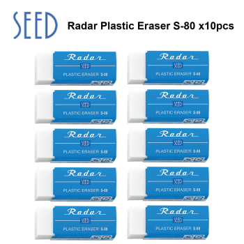Seed Radar Plastic Eraser S-80 X 10pcs