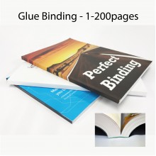 Glue Binding Service for Book Finishing - 1-200pages
