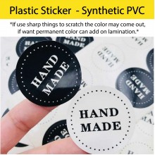 Plastic Sticker (synthetic PVC) Printing with Die Cut Service