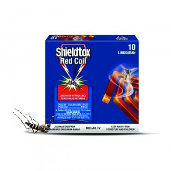 SHIELDTOX Mosquito Red Coil Hexa - 10s